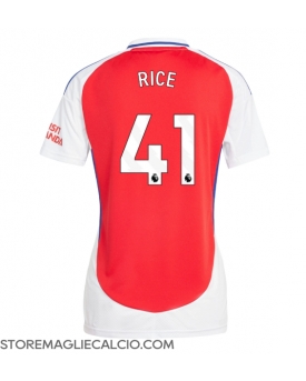 Arsenal Declan Rice #41 Maglia Gara Casa Repliche 2024-25 Donna